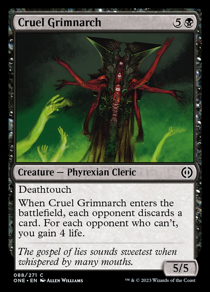 Cruel Grimnarch [Phyrexia: All Will Be One] MTG Single Magic: The Gathering    | Red Claw Gaming