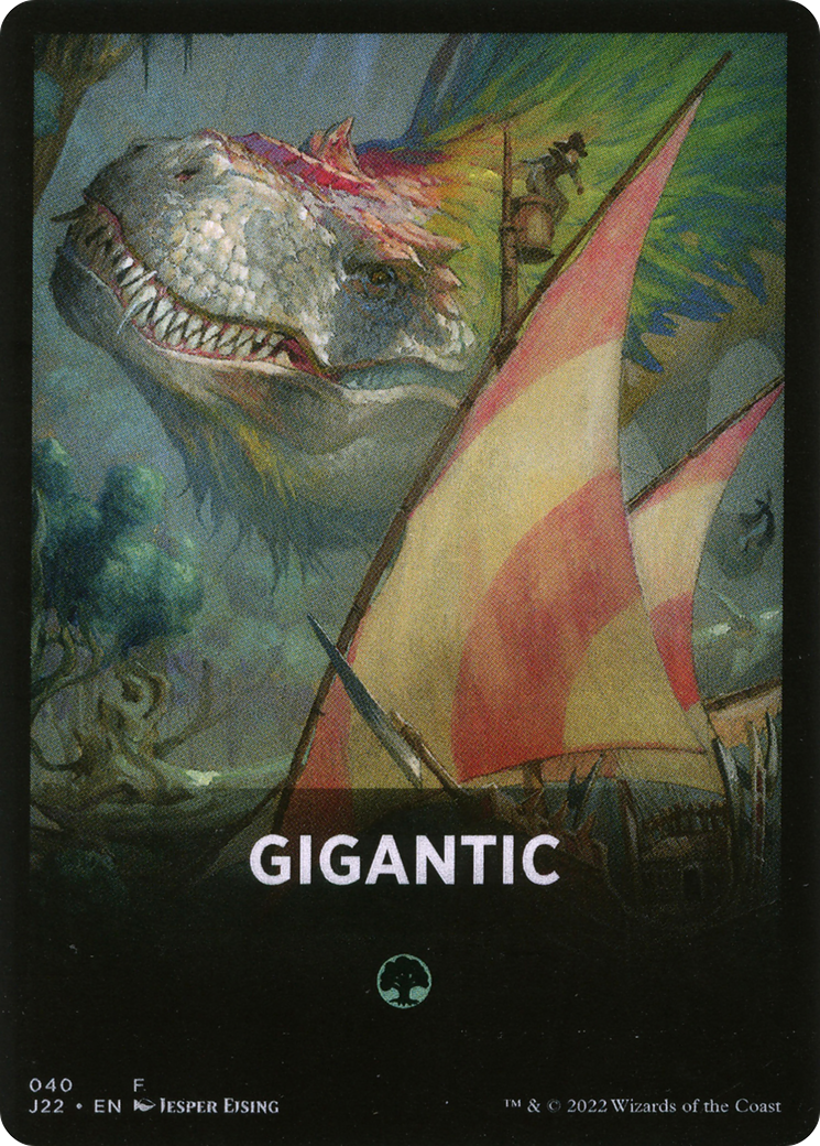 Gigantic Theme Card [Jumpstart 2022 Front Cards] MTG Single Magic: The Gathering    | Red Claw Gaming