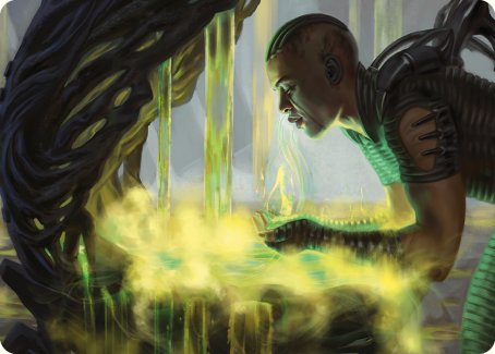 Necrogen Communion Art Card [Phyrexia: All Will Be One Art Series] MTG Single Magic: The Gathering    | Red Claw Gaming