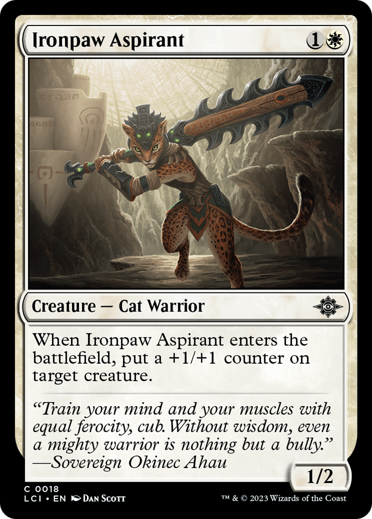 Ironpaw Aspirant [The Lost Caverns of Ixalan] MTG Single Magic: The Gathering    | Red Claw Gaming