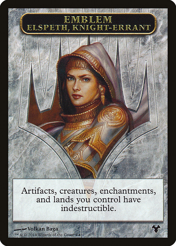 Elspeth, Knight-Errant Emblem [Modern Event Deck 2014 Tokens] MTG Single Magic: The Gathering    | Red Claw Gaming