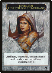 Emblem - Elspeth, Knight-Errant // Soldier Double-Sided Token [Modern Event Deck 2014 Tokens] MTG Single Magic: The Gathering    | Red Claw Gaming