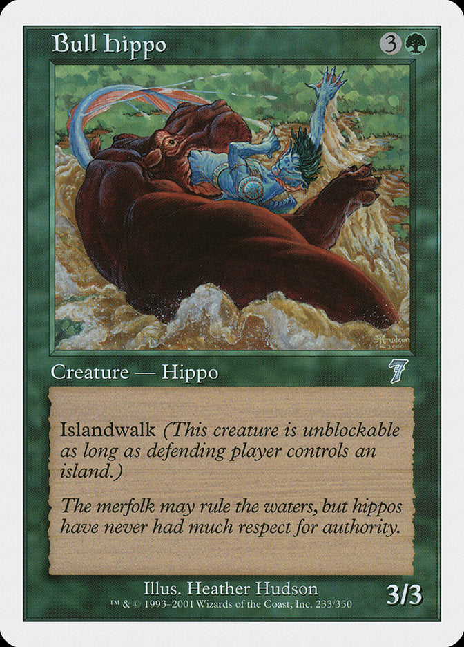 Bull Hippo [Seventh Edition] MTG Single Magic: The Gathering    | Red Claw Gaming