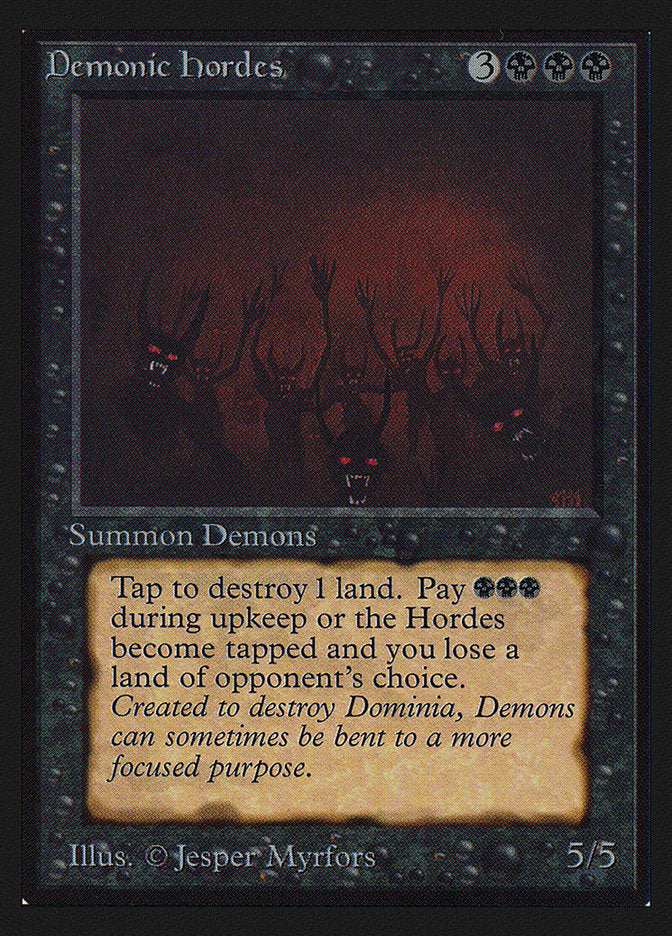 Demonic Hordes [International Collectors' Edition] MTG Single Magic: The Gathering    | Red Claw Gaming