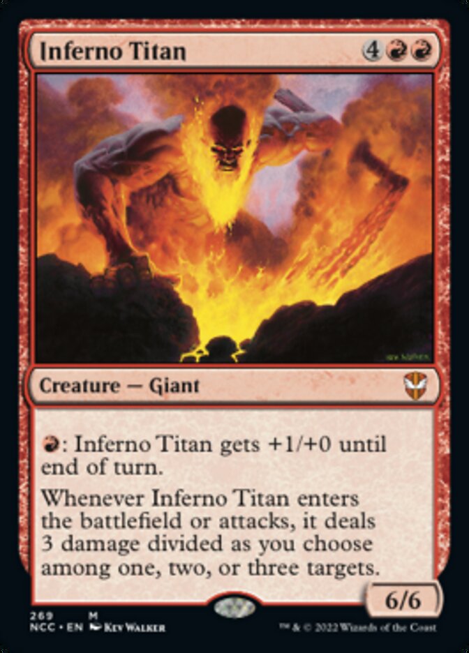 Inferno Titan [Streets of New Capenna Commander] MTG Single Magic: The Gathering    | Red Claw Gaming