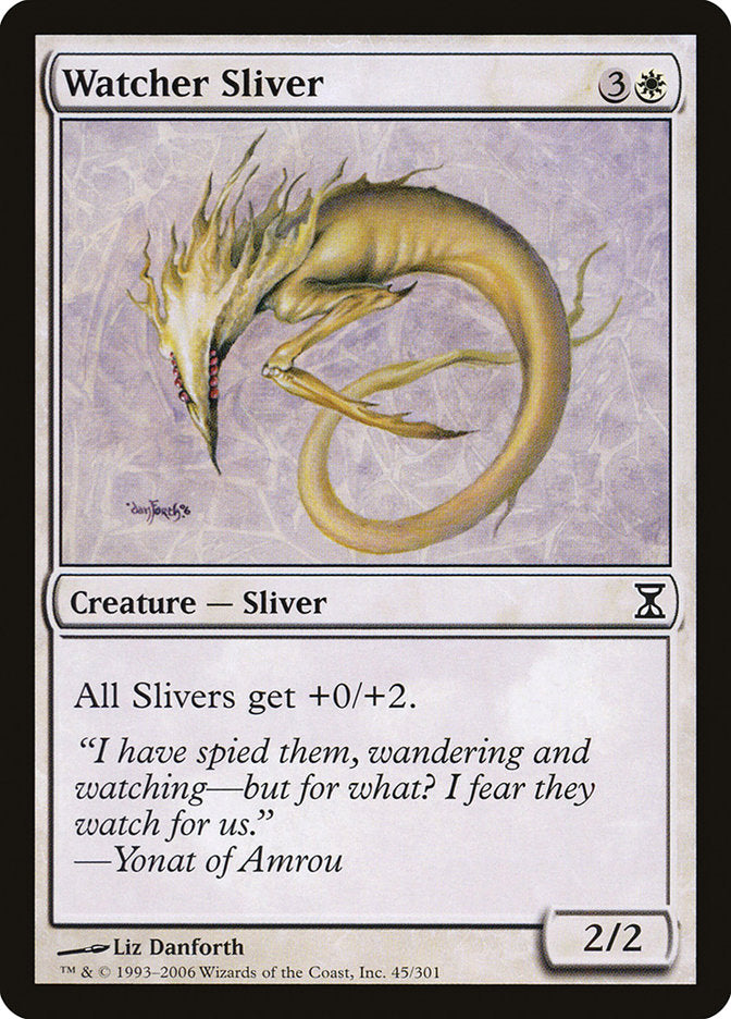 Watcher Sliver [Time Spiral] MTG Single Magic: The Gathering    | Red Claw Gaming