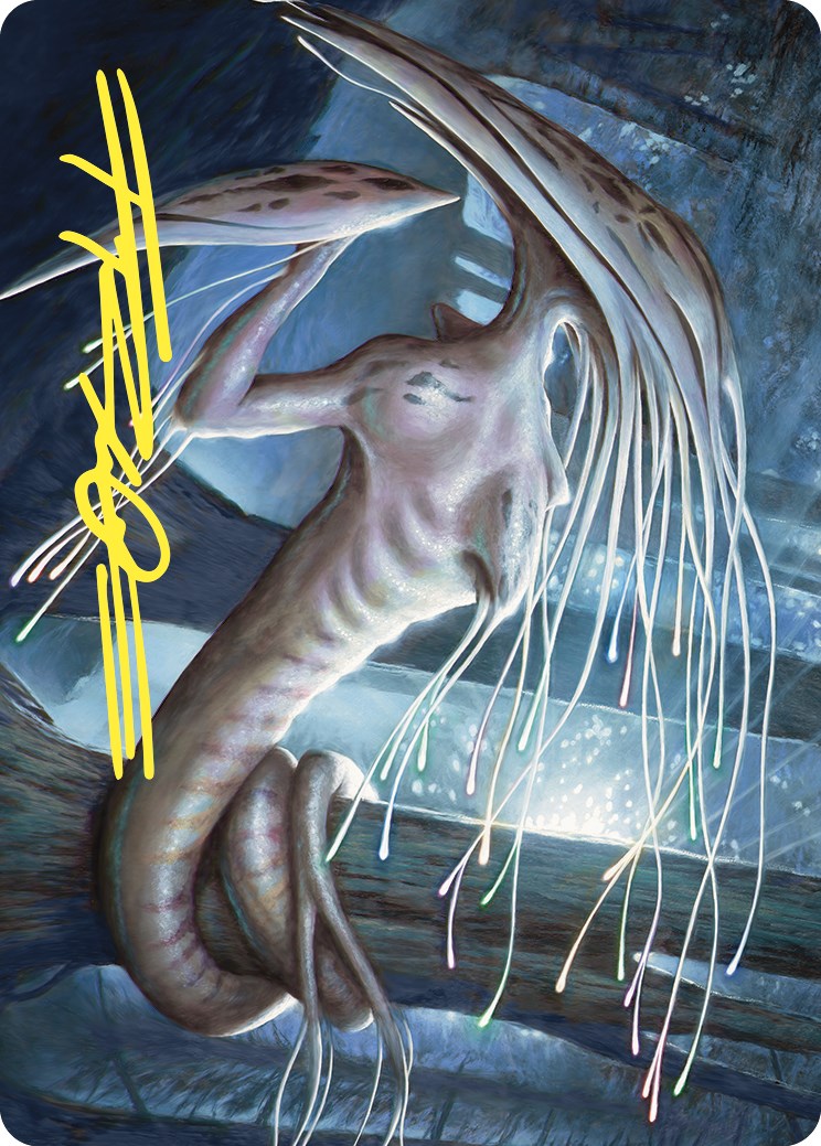 Manaweft Sliver Art Card (Gold-Stamped Signature) [Commander Masters Art Series] MTG Single Magic: The Gathering    | Red Claw Gaming