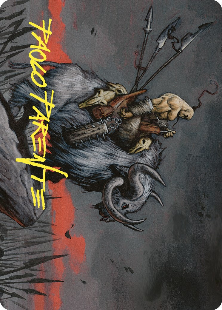 Godo, Bandit Warlord Art Card (Gold-Stamped Signature) [Commander Masters Art Series] MTG Single Magic: The Gathering    | Red Claw Gaming