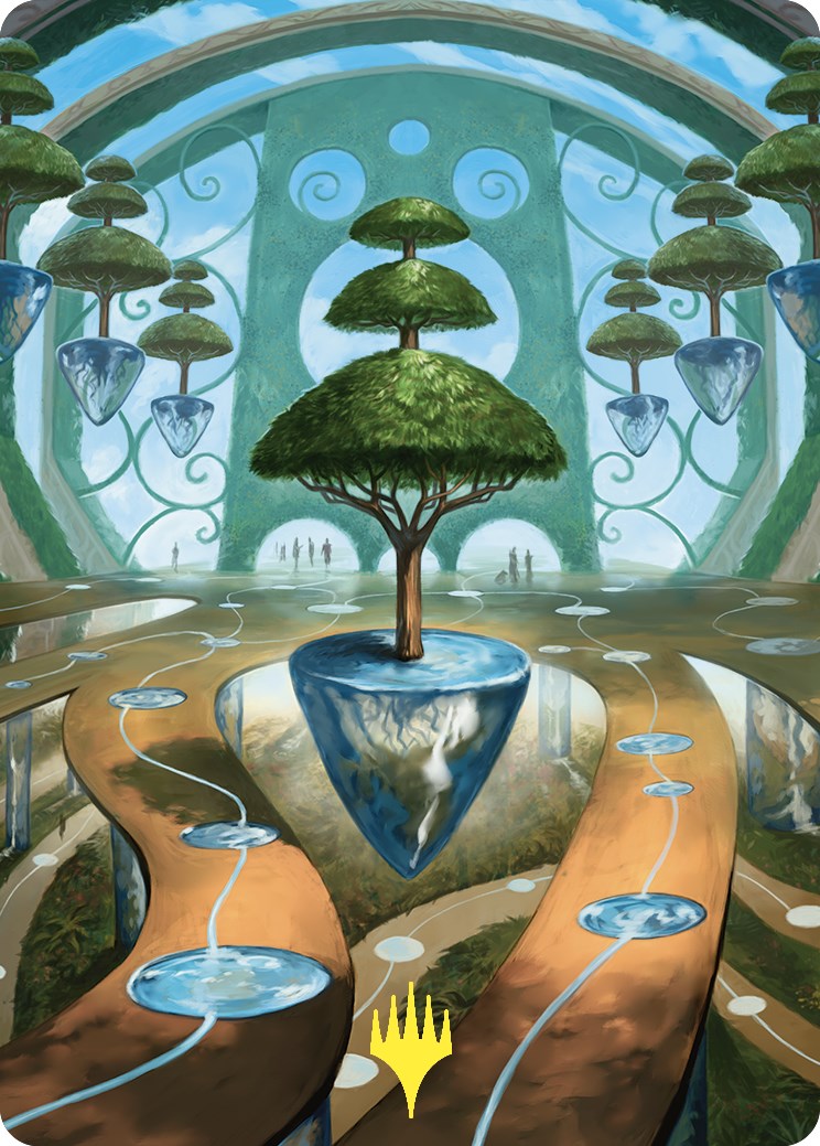 Rejuvenating Springs Art Card (Gold-Stamped) [Commander Masters Art Series] MTG Single Magic: The Gathering    | Red Claw Gaming