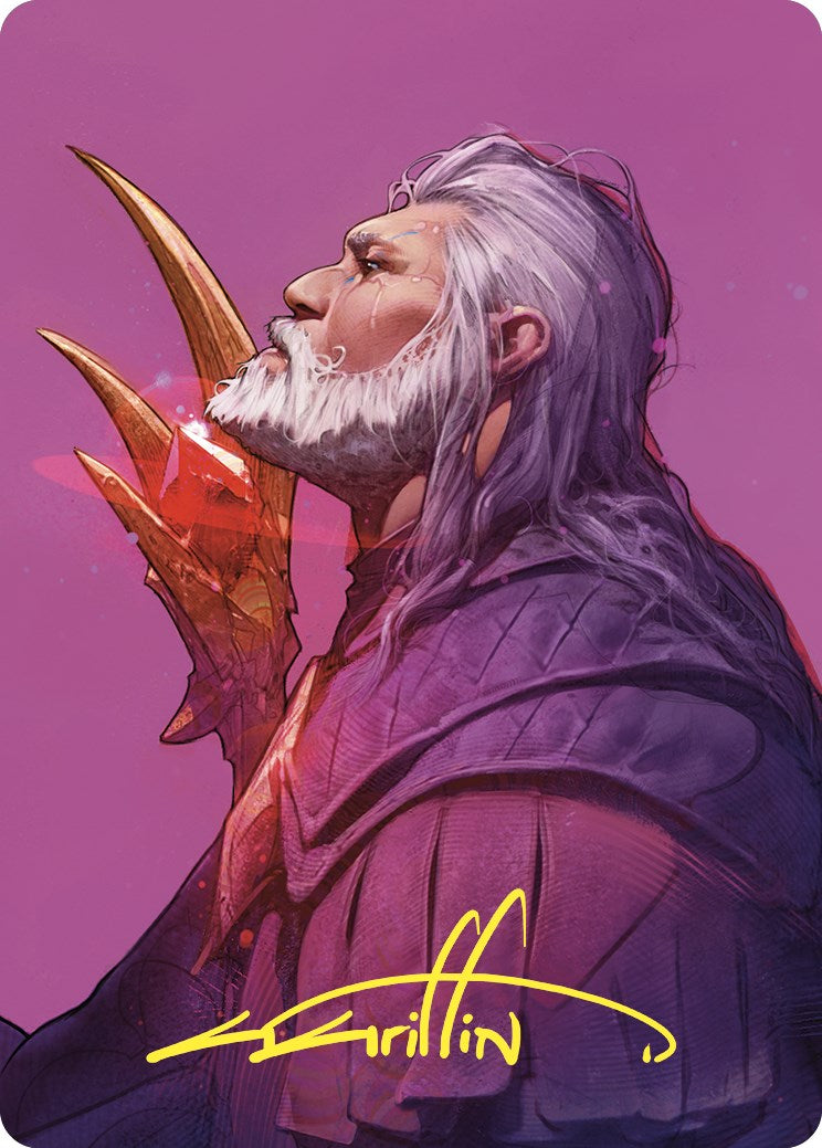 Urza, Lord High Artificer Art Card (Gold-Stamped Signature) [Commander Masters Art Series] MTG Single Magic: The Gathering    | Red Claw Gaming