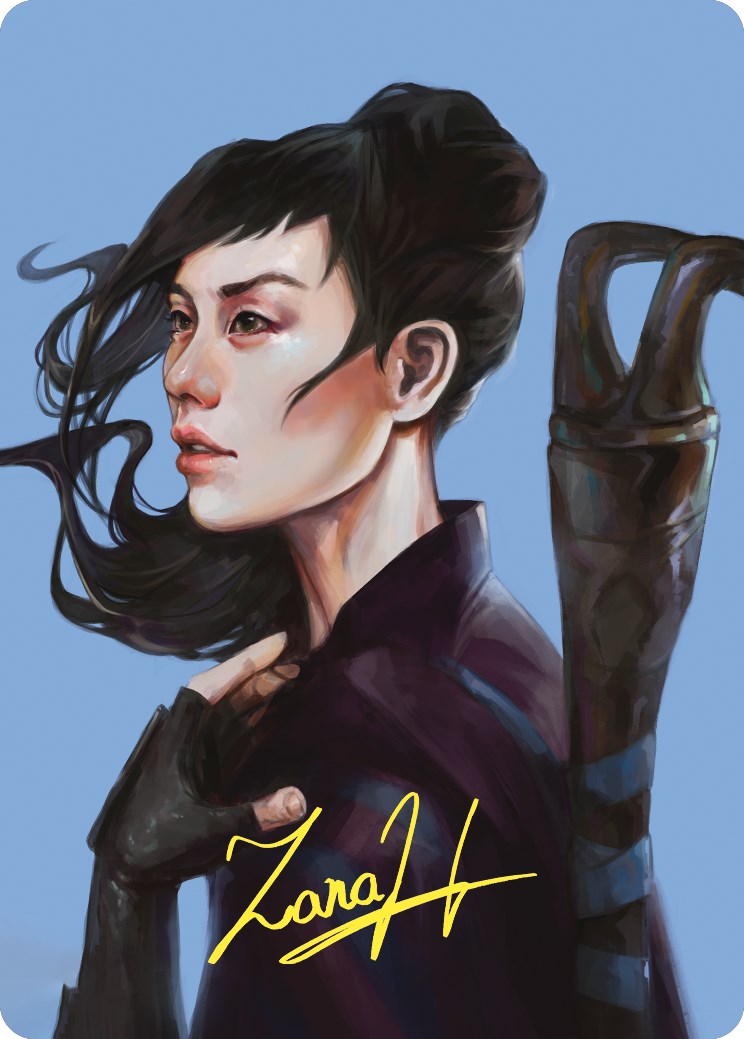 Yuriko, the Tiger's Shadow Art Card (Gold-Stamped Signature) [Commander Masters Art Series] MTG Single Magic: The Gathering    | Red Claw Gaming