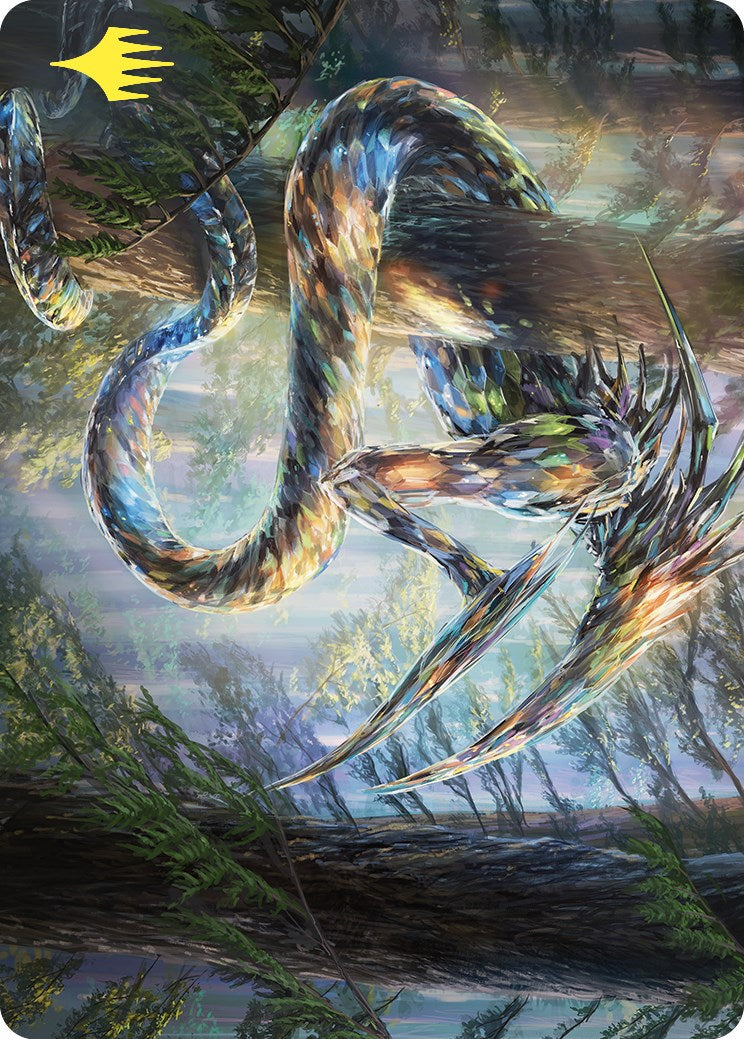 Gemhide Sliver Art Card (Gold-Stamped) [Commander Masters Art Series] MTG Single Magic: The Gathering    | Red Claw Gaming