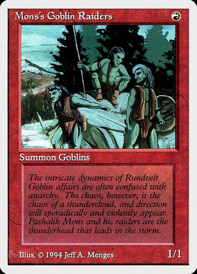 Mons's Goblin Raiders [Summer Magic / Edgar] MTG Single Magic: The Gathering    | Red Claw Gaming