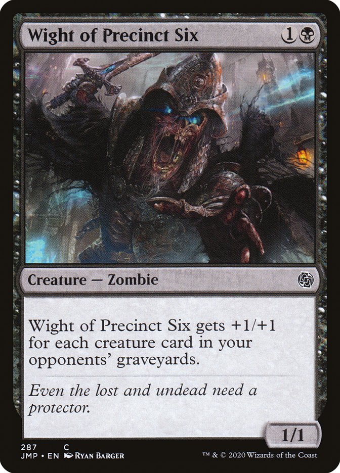 Wight of Precinct Six [Jumpstart] MTG Single Magic: The Gathering    | Red Claw Gaming
