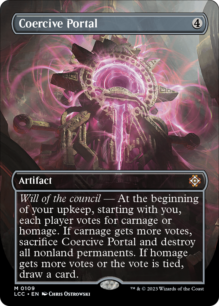 Coercive Portal (Borderless) [The Lost Caverns of Ixalan Commander] MTG Single Magic: The Gathering    | Red Claw Gaming