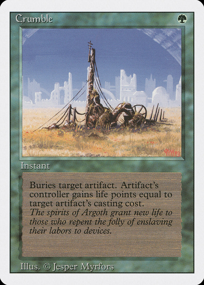 Crumble [Revised Edition] MTG Single Magic: The Gathering    | Red Claw Gaming