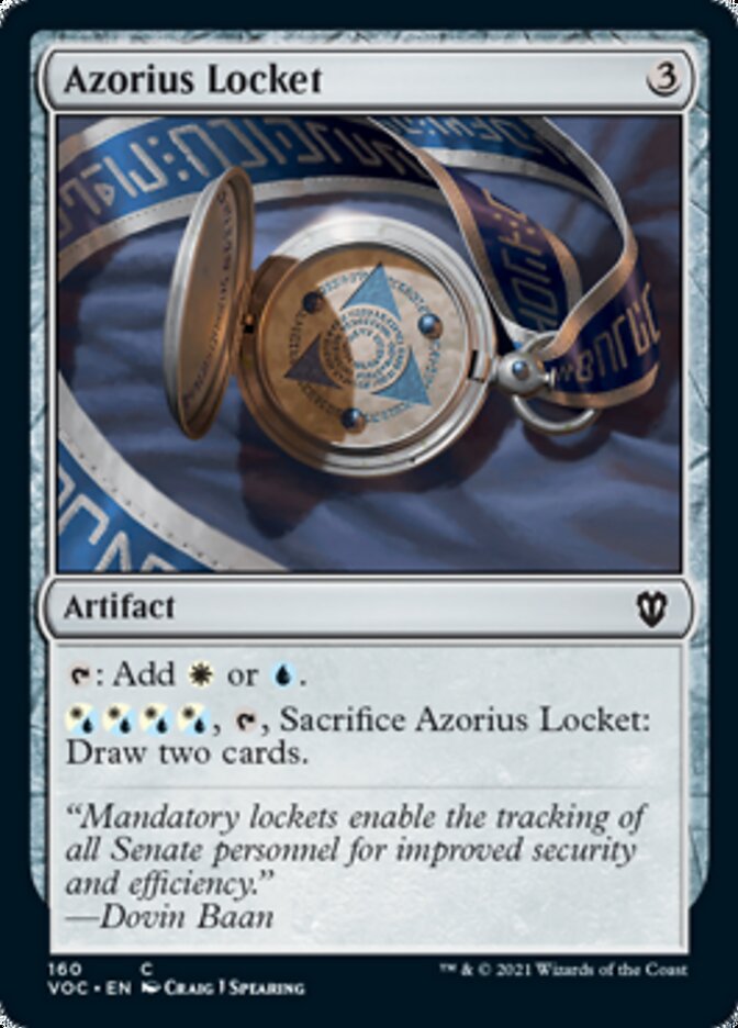 Azorius Locket [Innistrad: Crimson Vow Commander] MTG Single Magic: The Gathering    | Red Claw Gaming