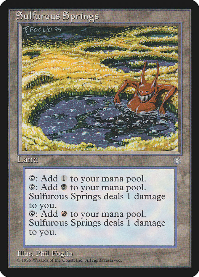 Sulfurous Springs [Ice Age] MTG Single Magic: The Gathering    | Red Claw Gaming