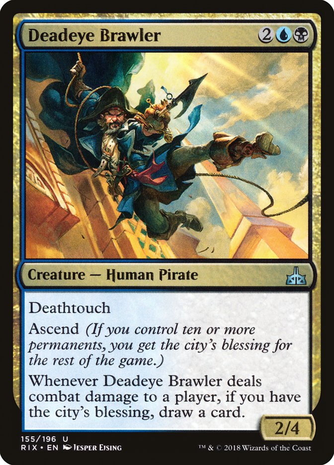 Deadeye Brawler [Rivals of Ixalan] MTG Single Magic: The Gathering    | Red Claw Gaming