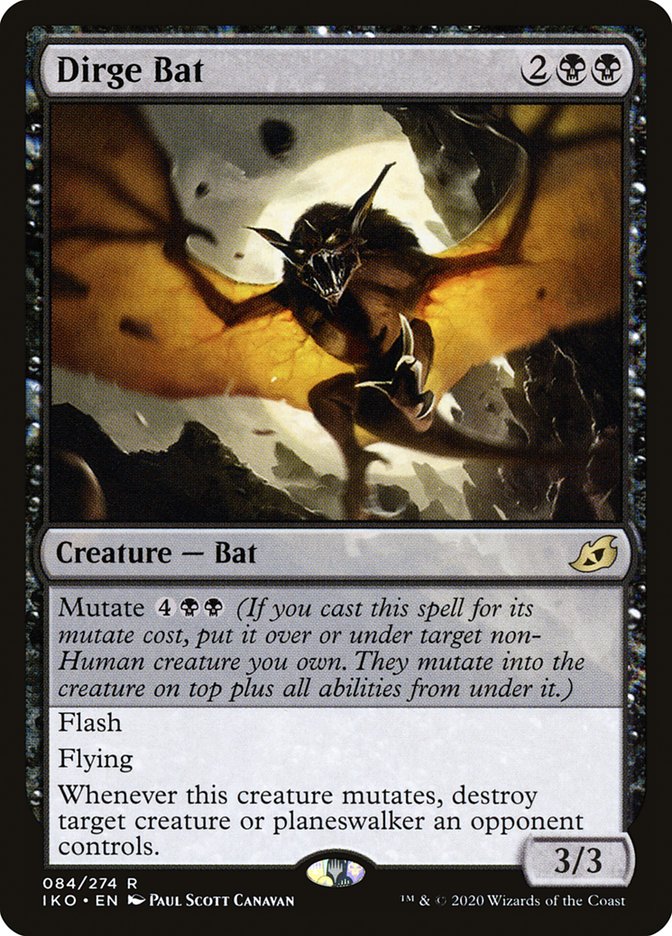 Dirge Bat [Ikoria: Lair of Behemoths] MTG Single Magic: The Gathering    | Red Claw Gaming