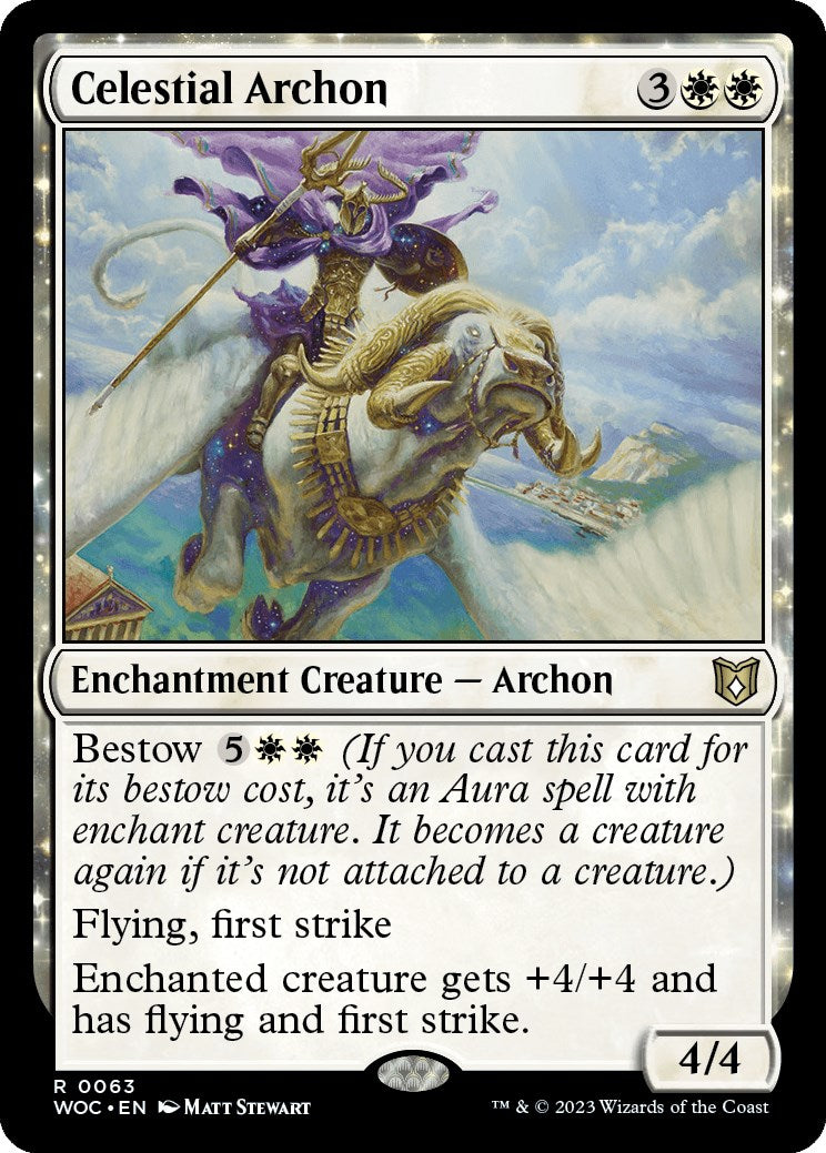 Celestial Archon [Wilds of Eldraine Commander] MTG Single Magic: The Gathering    | Red Claw Gaming