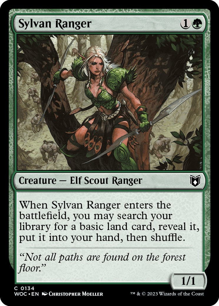 Sylvan Ranger [Wilds of Eldraine Commander] MTG Single Magic: The Gathering    | Red Claw Gaming
