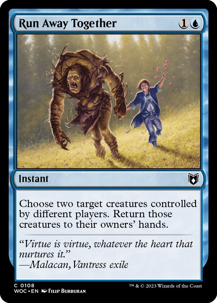 Run Away Together [Wilds of Eldraine Commander] MTG Single Magic: The Gathering    | Red Claw Gaming