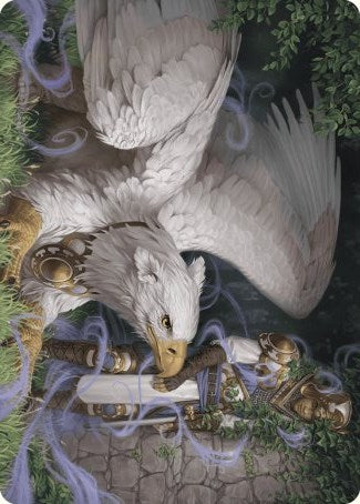 Dutiful Griffin Art Card [Wilds of Eldraine Art Series] MTG Single Magic: The Gathering    | Red Claw Gaming