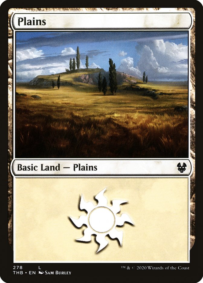 Plains (278) [Theros Beyond Death] MTG Single Magic: The Gathering    | Red Claw Gaming