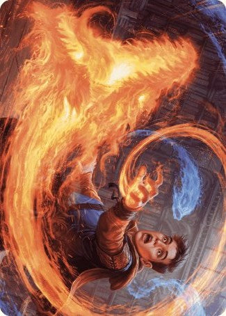 Frantic Firebolt Art Card [Wilds of Eldraine Art Series] MTG Single Magic: The Gathering    | Red Claw Gaming