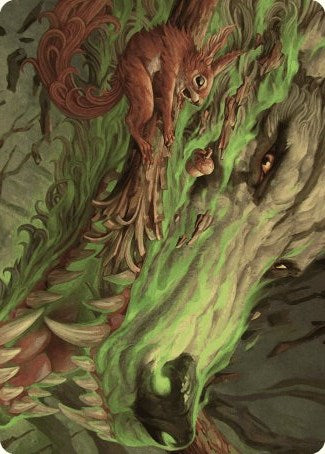 Leaping Ambush Art Card [Wilds of Eldraine Art Series] MTG Single Magic: The Gathering    | Red Claw Gaming