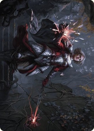 Rowan, Scion of War Art Card (31/81) [Wilds of Eldraine Art Series] MTG Single Magic: The Gathering    | Red Claw Gaming