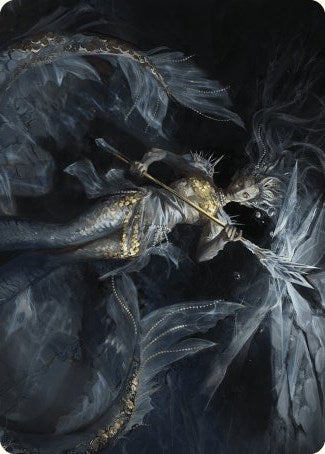 Sharae of Numbing Depths Art Card [Wilds of Eldraine Art Series] MTG Single Magic: The Gathering    | Red Claw Gaming