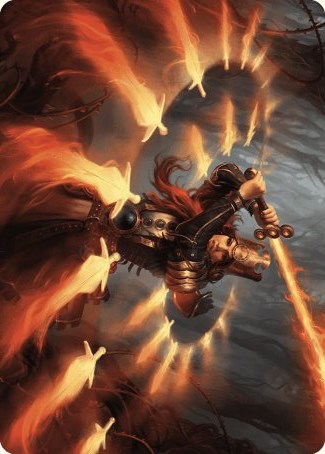 Heartflame Duelist Art Card [Wilds of Eldraine Art Series] MTG Single Magic: The Gathering    | Red Claw Gaming
