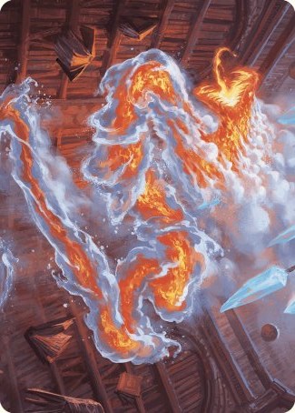 Scalding Viper Art Card [Wilds of Eldraine Art Series] MTG Single Magic: The Gathering    | Red Claw Gaming