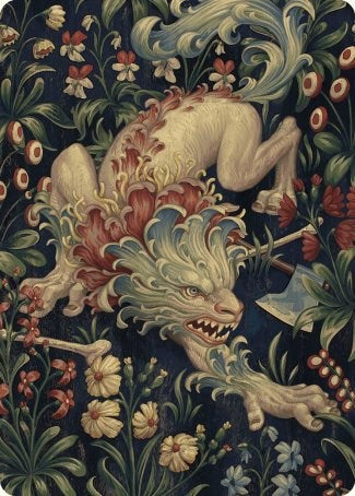 Beast Token Art Card [Wilds of Eldraine Art Series] MTG Single Magic: The Gathering    | Red Claw Gaming