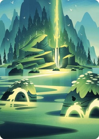Leyline of Abundance Art Card [Wilds of Eldraine Art Series] MTG Single Magic: The Gathering    | Red Claw Gaming
