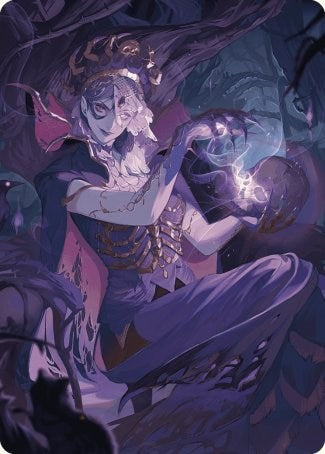 Necropotence Art Card [Wilds of Eldraine Art Series] MTG Single Magic: The Gathering    | Red Claw Gaming