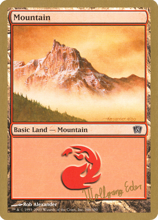 Mountain (we346) (Wolfgang Eder) [World Championship Decks 2003] MTG Single Magic: The Gathering    | Red Claw Gaming