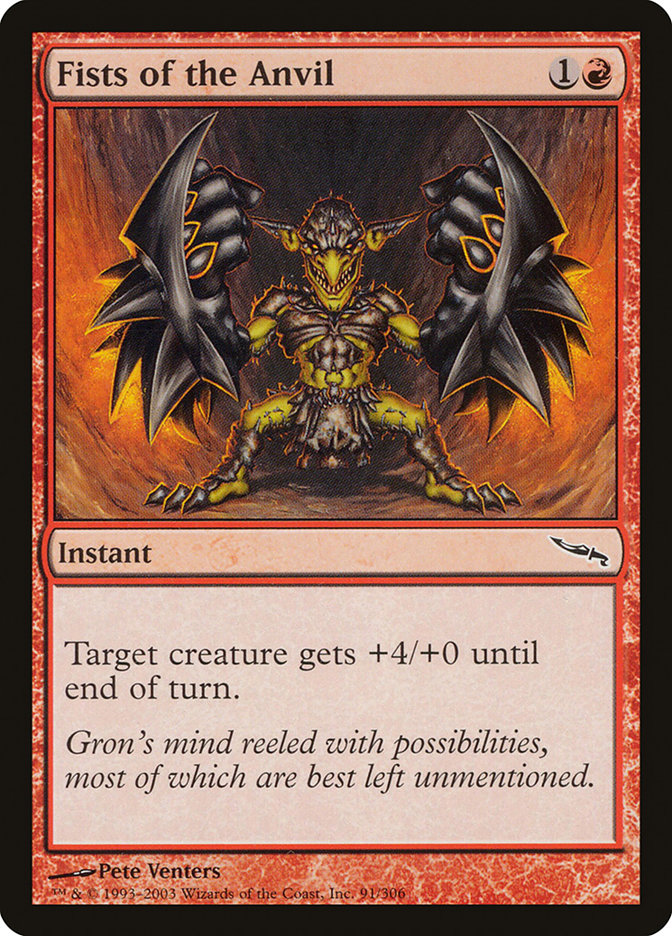 Fists of the Anvil [Mirrodin] MTG Single Magic: The Gathering    | Red Claw Gaming