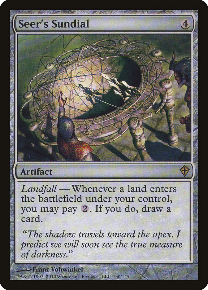 Seer's Sundial [Worldwake] MTG Single Magic: The Gathering    | Red Claw Gaming