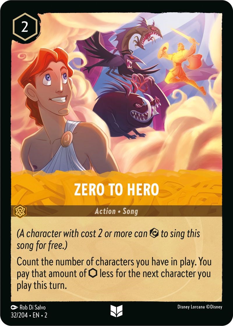 Zero To Hero (32/204) [Rise of the Floodborn] Lorcana Single Disney    | Red Claw Gaming