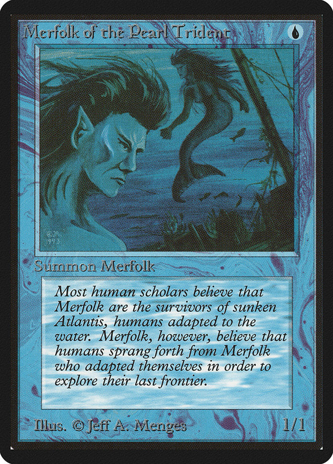 Merfolk of the Pearl Trident [Beta Edition] MTG Single Magic: The Gathering    | Red Claw Gaming