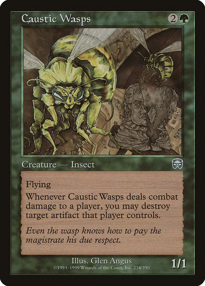 Caustic Wasps [Mercadian Masques] MTG Single Magic: The Gathering    | Red Claw Gaming