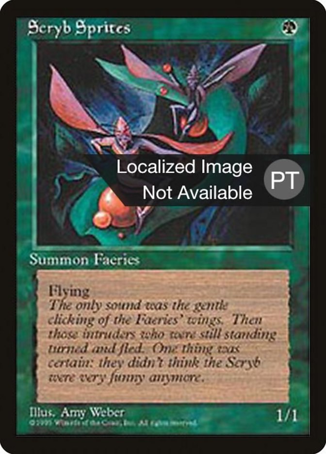 Scryb Sprites [Fourth Edition (Foreign Black Border)] MTG Single Magic: The Gathering    | Red Claw Gaming