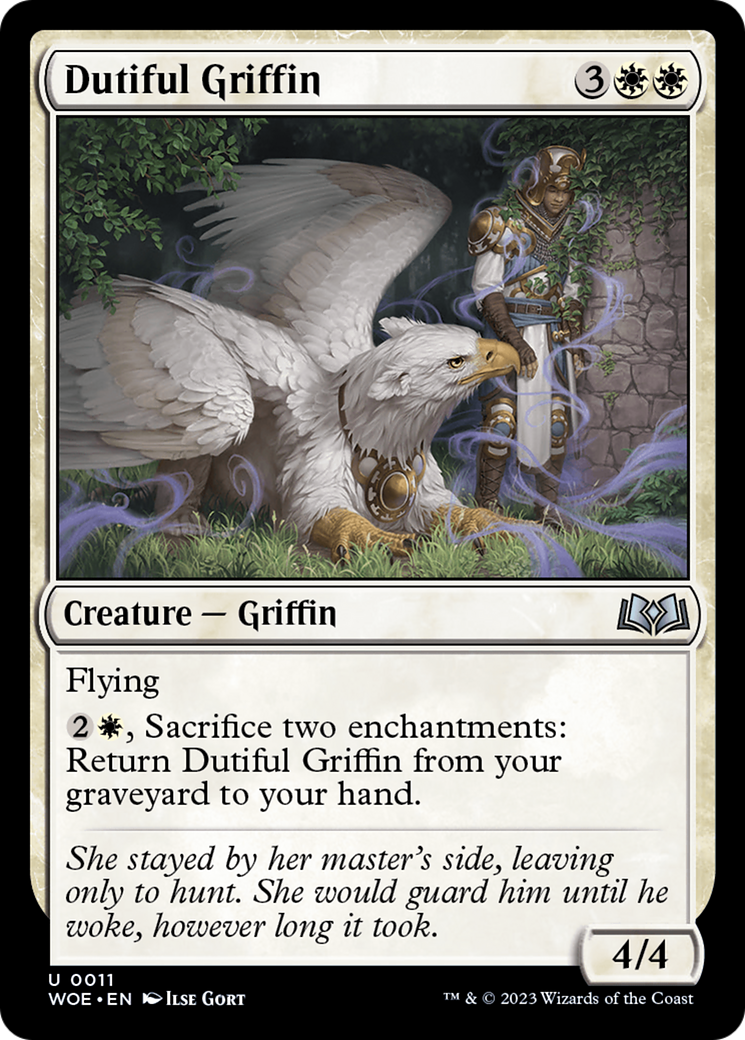 Dutiful Griffin [Wilds of Eldraine] MTG Single Magic: The Gathering    | Red Claw Gaming