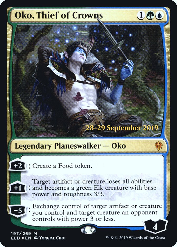 Oko, Thief of Crowns [Throne of Eldraine Prerelease Promos] MTG Single Magic: The Gathering    | Red Claw Gaming