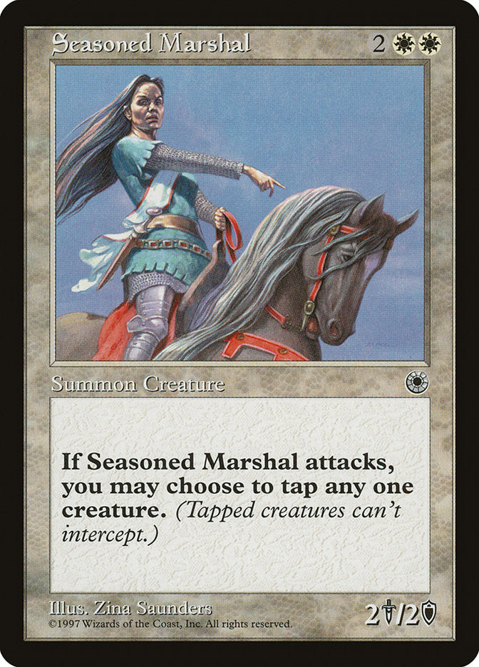 Seasoned Marshal [Portal] MTG Single Magic: The Gathering    | Red Claw Gaming