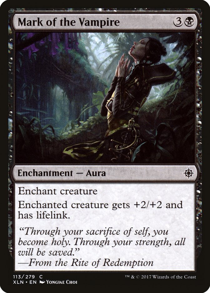 Mark of the Vampire [Ixalan] MTG Single Magic: The Gathering    | Red Claw Gaming