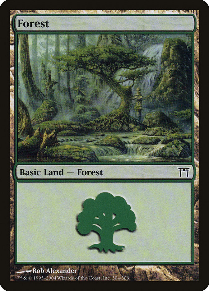 Forest (304) [Champions of Kamigawa] MTG Single Magic: The Gathering    | Red Claw Gaming